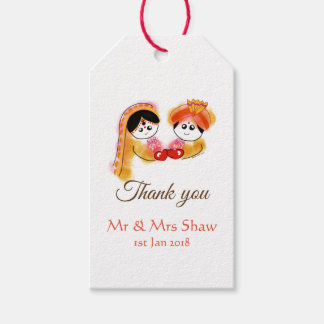 Bruiloft labels cadeaulabel
