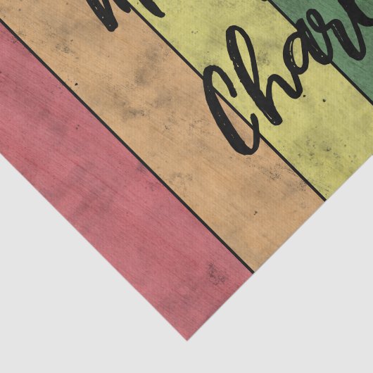 Bruiloft LGBT vlag pride aangepaste namen Tissuepapier (Detail)