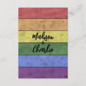 Bruiloft LGBT vlag pride  Behuizing Kaart (Achterkant)