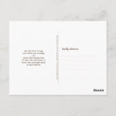 Bruiloft LIEFDE & BEDANKT Rustieke Wood String Lig Briefkaart (Achterkant)