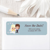 Bruiloft liefde bloem etiket (Insitu)