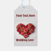 Bruiloft liefde cadeau label voor haar. cadeaulabel (Achterkant)