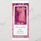 BRUILOFT LIEFDE PAUW MONOGRAM Roze Wit Programma (Voorkant)