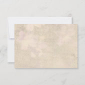 Bruiloft Lint Hart RSVP Kaartje (Achterkant)