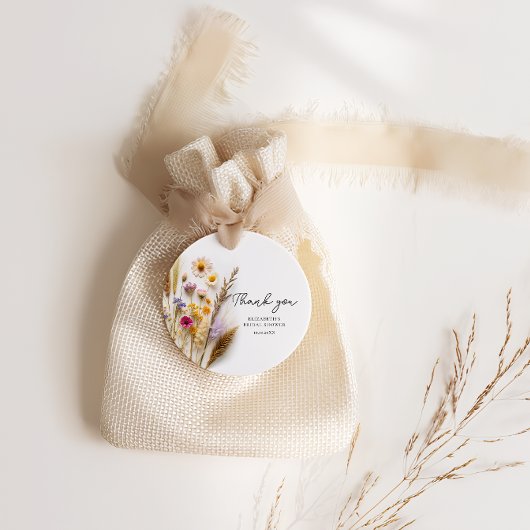 Bruiloft 'Love in Bloom' Dank je wel Bedankjes Labels