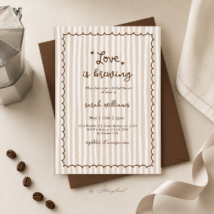 Bruiloft Love Is Brewing Uitnodiging