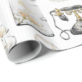 Bruiloft Magnolia Bruidsmeisje Cadeau Cadeaupapier (Rol Hoek)