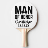 Bruiloft Man van Honor Gift Ping Pong Paddle Tafeltennisbatje (Voorkant)