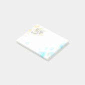 BRUILOFT - Meneer en mevrouw. | Pastel Beach Kleur Post-it® Notes (Schuin)