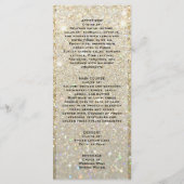 Bruiloft Menu - Gouden Glit Fab (Achterkant)