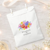 Bruiloft met bloemenviering bedankzakje (Geknipt)