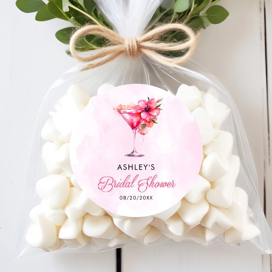 Bruiloft met champagne ronde sticker