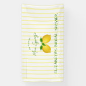 Bruiloft met citroen hoofdpers squeeze spandoek (Verticaal)