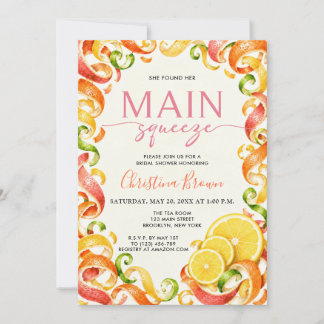 Bruiloft met Citrus Thema Kaart