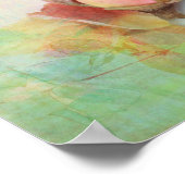  bruiloft met droge rozen poster (Hoek)