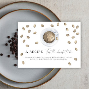 Bruiloft met koffie Recept voor de aanstaande brui Informatiekaartje