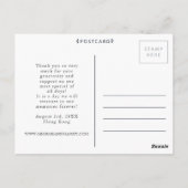 Bruiloft met liefde & Bedankt Foto Briefkaart (Achterkant)