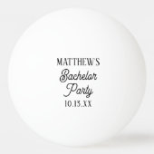 Bruiloft met moderne typografie pingpongballen (Achterkant)