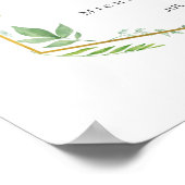 Bruiloft met Tuin Groenelementen Poster (Hoek)