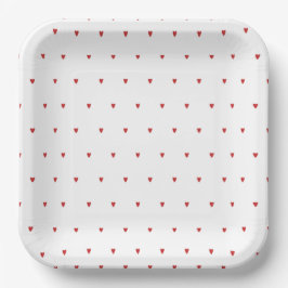 Bruiloft met Valentijns-thema: Hart & Liefde Papieren Bordje