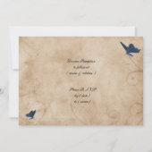  bruiloft met vlinders kaart (Achterkant)