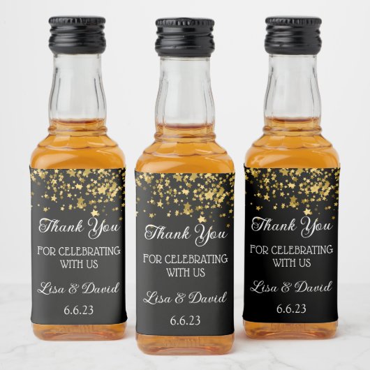 Bruiloft Mini Liquor Flesetiketten Likeurfles Etiket (Flessen)