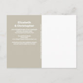 Bruiloft Modern Minimalist Verander de datum Aankondigingskaart (Achterkant)