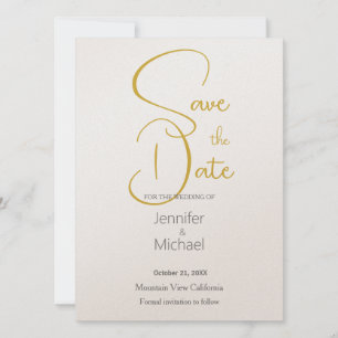 Bruiloft Moderne Minimalistische Gewone Kalligrafi Save The Date