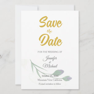Bruiloft Moderne Minimalistische Gewone Kalligrafi Save The Date