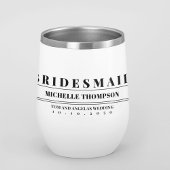 Bruiloft Moderne Typografie Bruidsmeisje Custom