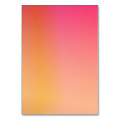 Bruiloft Moderne zonsondergang Ombre Naam Menu Kaart (Achterkant)