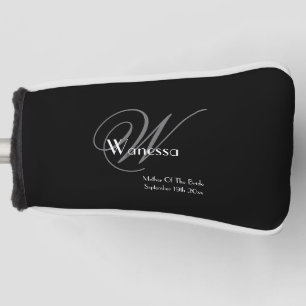 Bruiloft Moeder van de bruid Gift Modern Monogram Golfheadcover