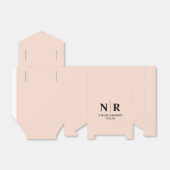 Bruiloft Monogram Bruid en bruidegom Initialen Bedankdoosjes (Uitgevouwen)