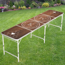 Bruiloft Monogram Hart Rustiek Walnoot Hout
