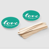 Bruiloft Monogram Liefde Modern Handschrift Handwaaier (Niet-gemonteerd)