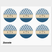 Bruiloft Monogram Sticker - personaliseren! (Vel)