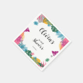 Bruiloft Multicolor Bladeren Bruidsfeest Servet (Hoek)