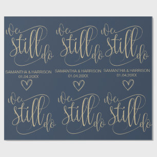 Bruiloft Nautische Favor Classic We doen nog steed Cadeaupapier