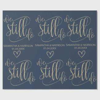 Bruiloft Nautische Favor Classic We doen nog steed Cadeaupapier