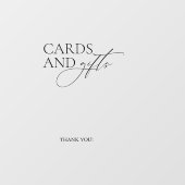 Bruiloft Neem een Gifts Spiegel Decal Sign Script (Vel)