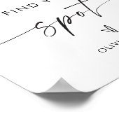 Bruiloft Neem een schot teken, bruiloft zitplaatse Poster (Hoek)