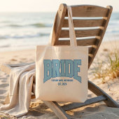 BRUILOFT Nep Glitter Varsity Verlovings Bruids- Tote Bag