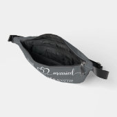 Bruiloft net getrouwd script kleuren heuptasje (Open)