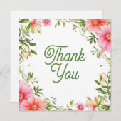 Bruiloft of douche Dank u kaarten (Voorkant / Achterkant)