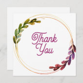 Bruiloft of douche Dank u kaarten (Voorkant / Achterkant)