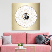 Bruiloft of Jubileum aangepaste foto gepersonalise Canvas Afdruk (Insitu (Woonkamer))