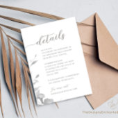 Bruiloft Omhulling Kaart Minimalistische Bloemen D