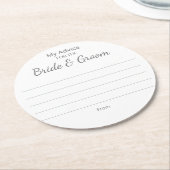 Bruiloft Onderzetters (Gebogen)