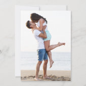 Bruiloft Opslaan Datum Foto Tropisch Strand Save The Date (Achterkant)