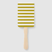 Bruiloft Orde van Evenementen Tijdlijn Schema Goud Handwaaier (Achterkant)